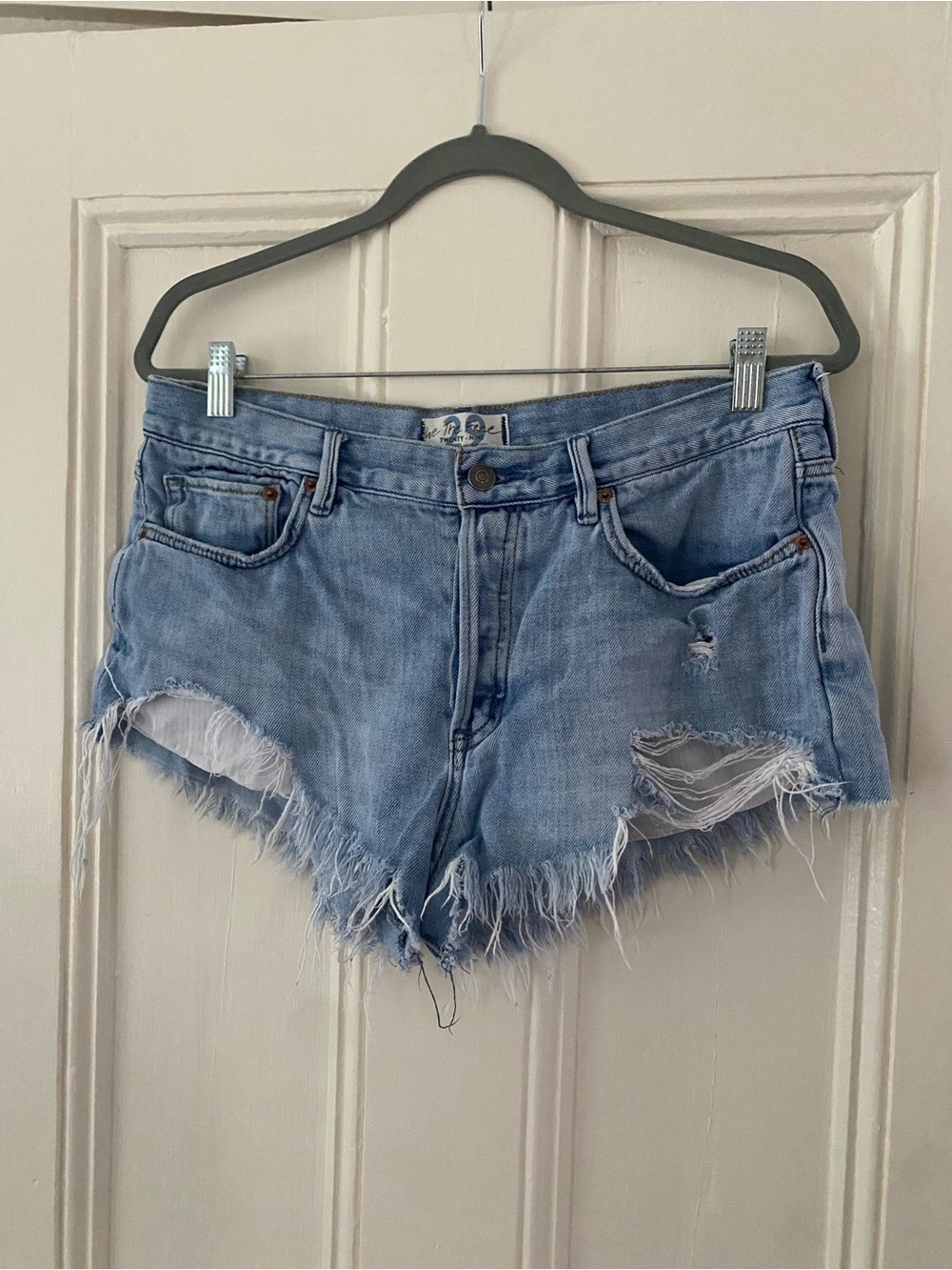 We the Free Distressed Denim Shorts